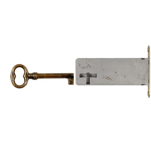 Holzando Möbelschloss Einsteckschloss mit Schlüssel 001200-3016 Rechts - Dornmaß 70mm - Halmlänge 45mm von Holzando