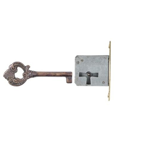 Holzando Möbelschloss Einsteckschloss mit Schlüssel 0012Q-3020 Links - Dornmaß 25mm- Halmlänge 42mm von Holzando