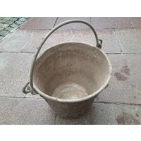 Alter Melkeimer Alu Original Shabby Chic Mit Spuren Seinen Landlebens Im Stall - Zum Bepflanzen Für Balkon Terrassen Deko Oder Vorgarten von HolzatelierTS