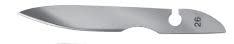 5 x Bäcker Skalpell Baguette Messer, Teigmesser, Bayha Wechselklingensystem Nr. 26 von Holzbackofen-Welt
