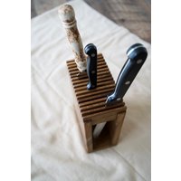 Selbstgebauter Holz Messerhalter Selbstgebauter Holz Messerhalter von HolzbauShop