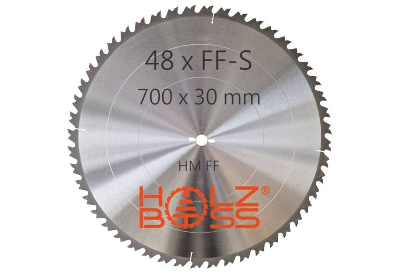 Holzboss® Sägeblatt NEUHEIT " Nagelfest mit Spanabweiser " HM-Sägeblatt FF-S 700x30mm von Holzboss®