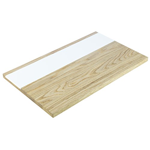 Servierbrett servir, Servierplatte aus Holz | Schneidebrett | Küchenbrett, Holz, Natur, 50 x 30 x 2 cm von Holzbutiq