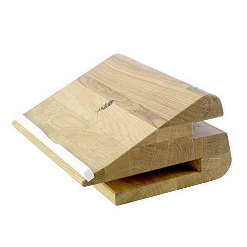 Desk Organizer stando, Laptop Stand | Apple Macbook Ständer, Holz, Natur, 28 x 23, 5 x 13, 7 cm von Holzbutiq