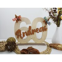 Personalisiertes Geschenk 60. Geburtstag von HolzdekoVonBenedikt
