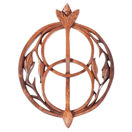 Chalice Brunnen Wandschmuck Well Avalon Wandbild Holz Deko Glastonbury Kelchquelle Somerset, Braun von Holzenplotz