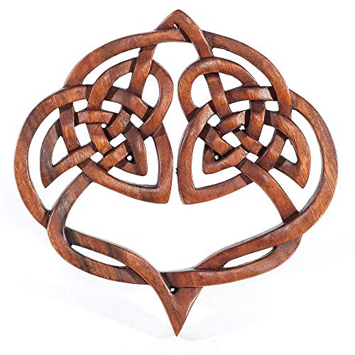 Wandbild INALA Keltische Herz-Deko - aus Holz handgemacht Celtic von Holzenplotz