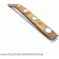 Kerzenständer - Der Schmale Geschliffen Hell von HolzfassManufaktur