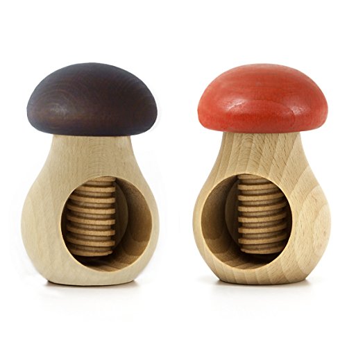 HolzFee Nussknacker Duo Set Nussknackerpilz (Pilz D + R) von Holzfee