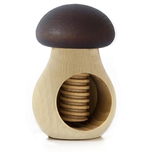 Holzfee Nussknacker Pilz (Dunkelbraun | geölt) von Holzfee
