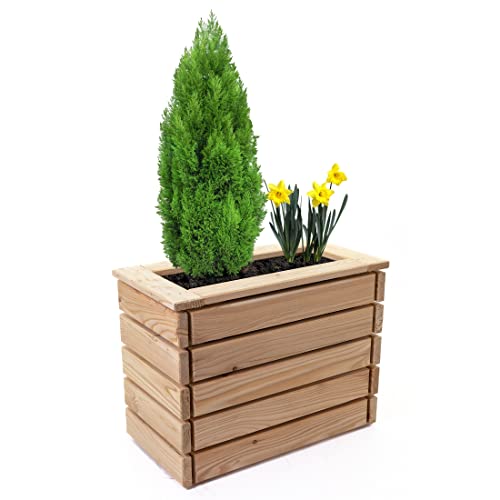 HolzFee Pflanzkasten Linea 76 x 30 x 43,5 cm Lärchenholz von HolzFee