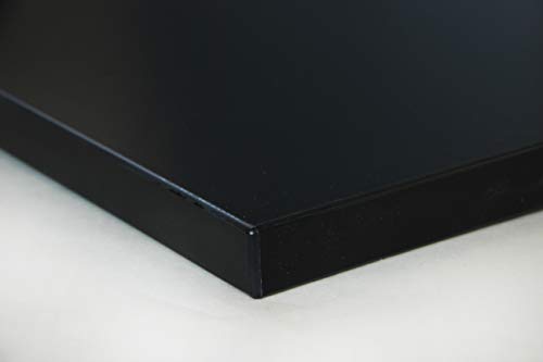Schreibtischplatte 120x70 aus Holz, DIY Schreibtisch, Tischplatte Arbeitsplatte Werkbankplatte - Schwarz von Holzgrusskarten.at