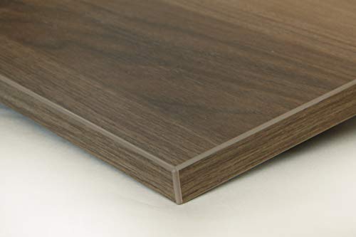 Schreibtischplatte 120x80 aus Holz DIY Schreibtisch direkt vom Hersteller vielseitig einsetzbar - Tischplatte Arbeitsplatte Werkbankplatte mit 125kg Belastbarkeit & Kratzfestigkeit - Lea Kaltbraun von Holzgrusskarten.at