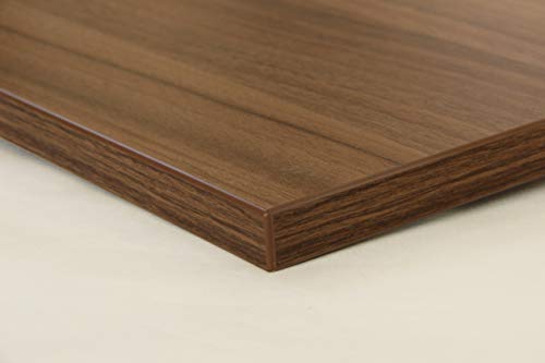 Schreibtischplatte 120x80 aus Holz DIY Schreibtisch direkt vom Hersteller vielseitig einsetzbar - Tischplatte Arbeitsplatte Werkbankplatte mit 125kg Belastbarkeit & Kratzfestigkeit - Rotbraun von Holzgrusskarten.at