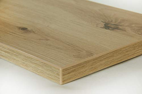 Schreibtischplatte 140x70 aus Holz, DIY Schreibtisch, Tischplatte Arbeitsplatte Werkbankplatte - Lion Eiche von Holzgrusskarten.at