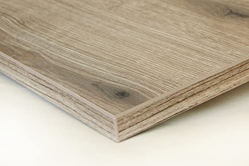 Schreibtischplatte 160x70 aus Holz, DIY Schreibtisch, Tischplatte Arbeitsplatte Werkbankplatte - Alteiche von Holzgrusskarten.at