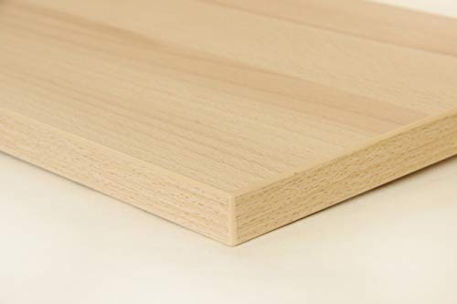 Schreibtischplatte 160x80 aus Holz DIY Schreibtisch direkt vom Hersteller vielseitig einsetzbar - Tischplatte Arbeitsplatte Werkbankplatte mit 125kg Belastbarkeit & Kratzfestigkeit - Kernbuche von Holzgrusskarten.at