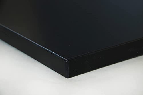 Schreibtischplatte 200x70 aus Holz, DIY Schreibtisch, Tischplatte Arbeitsplatte Werkbankplatte - Schwarz von Holzgrusskarten.at