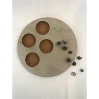 Kerzenbrett, Adventskranz 30cm Rund Aus Mdf, Adventsgedeck, Kerzenständer, Weihnachtsgesteck, Weihnachtsdeko von Holzguhl