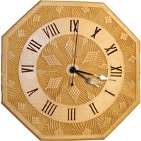 Uhr Aus Lindenholz Massiv von Holzherzerl