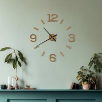 Große Wanduhr Aus Eiche Mit Variablem Durchmesser | Holzuhr - Massiv von HolzimHaus