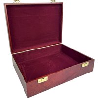 Edle Und Hochwertige Holzbox - Geschenkbox Aufbewahrungsbox Mit Samt Ausgekleidet Mahagonifarben Schatulle Kleine Truhe Edle Und Hochwertige Holzbox - Geschenkbox Aufbewahrungsbox Mit Samt Ausgekleidet Mahagonifarben Schatulle Kleine Truhe von HolzkistenWelt