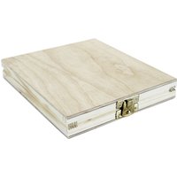 Kleine, Flache Holzbox Mit Klappdeckel | 122 X 142 18 Mm L/B/H Innen - Kiste Box Schatulle Holzkiste Kästchen Truhe Kleine, Flache Holzbox Mit Klappdeckel | 122 X 142 18 Mm L/B/H Innen - Kiste Box Schatulle Holzkiste Kästchen Truhe von HolzkistenWelt