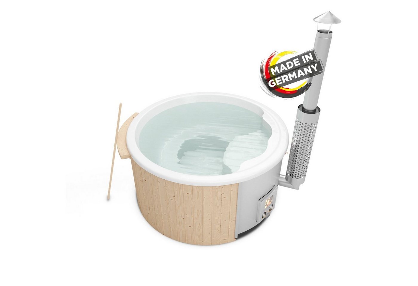 Holzklusiv Whirlpool-Badewanne Hot Tub Saphir Basic von Holzklusiv