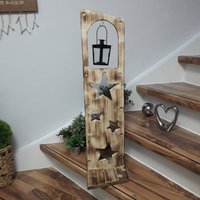 Advendszeit Kommt.weihnachten Holz Deko Mit 60 Led Lichterkette von Holzkreative
