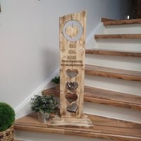 Auf Holzkreative.de Gehen Und Sparen Liebes Stele, Herzstele Mir 7 Großen Herzen Mit Spruch Den Sie Wünschen.hochzeit, Geburtstag, Geschenk von Holzkreative