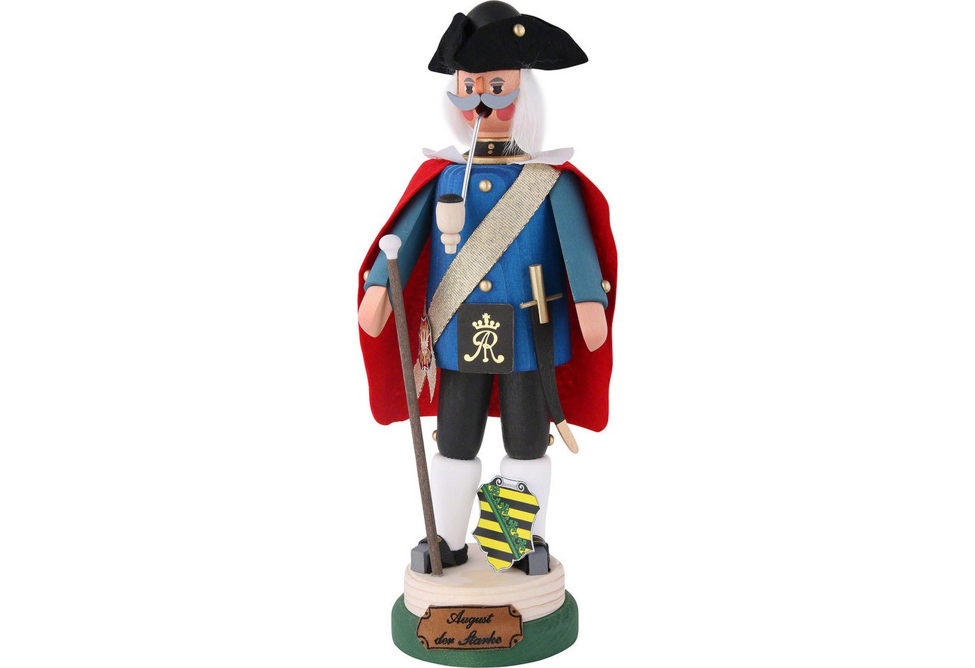 Holzkunst Karl Werner Räuchermännchen August der Starke (27cm) Räuchermann von Karl Werner von Holzkunst Karl Werner