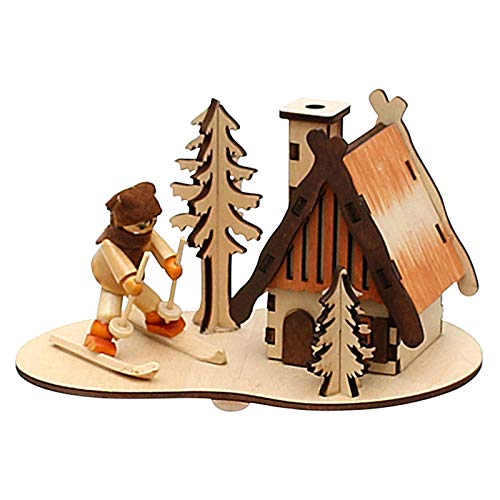 Holz Räucherhaus 1 Stück Winterfigur SIGRO von Holzkunst Sigro