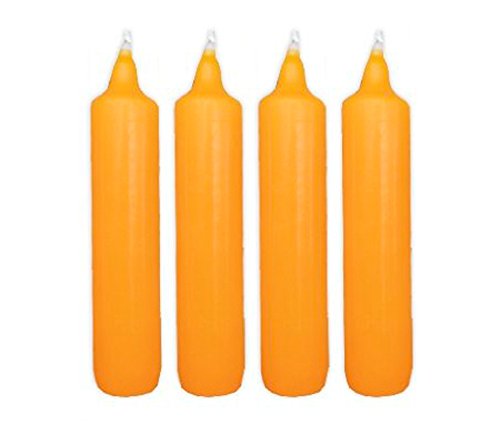 Sigro 12 Stück Advent Kerzen, 4 Pc, 23 x 105 mm, Wachs, natur, 2,3 x 2,3 x 10.5 cm von Holzkunst Sigro