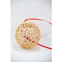 Christbaumkugel 60 Mm, Weihnachten, Weihnachtsschmuck, Weihnachtskugel, Christbaumschmuck, Zirbe, Zirbenholz, Geschenk, Weihnachtsgeschenk von HolzkunstMBauer