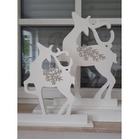 Hirsch Aus Holz Mit Barocken Verzierungen/Fensterdekoration Hirsch Aus Holz Mit Barocken Verzierungen/Fensterdekoration von HolzkunstSchaetze