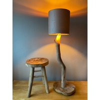 stehlampe Aus Ahorn Handmade Holzlampe Nachhaltig Wohnzimmerlampe Leselampe von HolzlichterMDShop