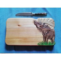 Frühstücksbrett Elch, Servierbrett, Schneidebrett Frühstücksbrett Elch, Servierbrett, Schneidebrett von HolzliebeDesigns