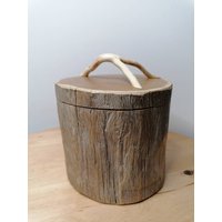 Holzdose in Treibholzoptik von HolzliebeDesigns