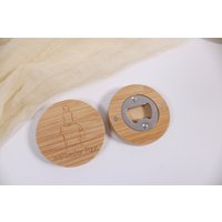 Flaschenöffner Personalisiert Mit Gravur - Geschenk Für Papa, Männer, Vatertag, Geburtstag Holz, Rund, Magnet von HolzmadeShop