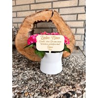 Kindergarten Abschiedsgeschenk Geschenk Personalisiert Erzieher Tagesmutter Blumenstecker Aus Holz Mit Gravur Danke von HolzmadeShop