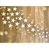 Weihnachtsstern Sterne Christbaumanhänger 12 Stück von HolzmadeShop
