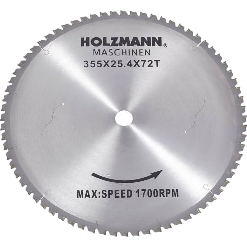 Holzmann Maschinen MKS355SB MKS355SB Hartmetall Kreissaegeblatt 355 x 25.4mm Zaehneanzahl: 72 1St. von Holzmann Maschinen