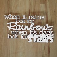 Holz-Schriftzug "Rainbows & Stars", Lasercut Geburtstagsgeschenk Für Die Beste Freundin Holz-Schriftzug "Rainbows & Stars", Lasercut Geburtstagsgeschenk Für Die Beste Freundin von Holzmeile