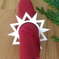 Serviettenring Stern Aus Holz, Lasercut-Geschenk Für Gastgeberinnen von Holzmeile