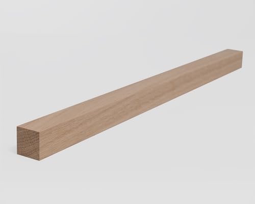 Holznagelmanufaktur Holzleiste - Eiche gehobelt - 20 x 20 x 350-1000mm (20 x 20 x 600mm), Natur von Lulizzie