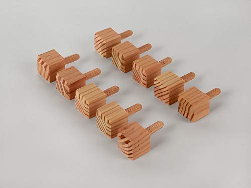 Ziernägel - Lärche gefast - 25x25x25 mm von Holznagelmanufaktur GmbH