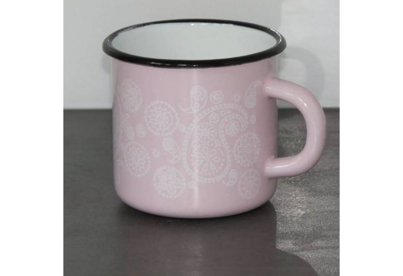 Holzprodukte Becher Email Emaile Emaille Kaffeebecher Teetasse Becher Tasse Kaffee Tee, 350 ml von Holzprodukte