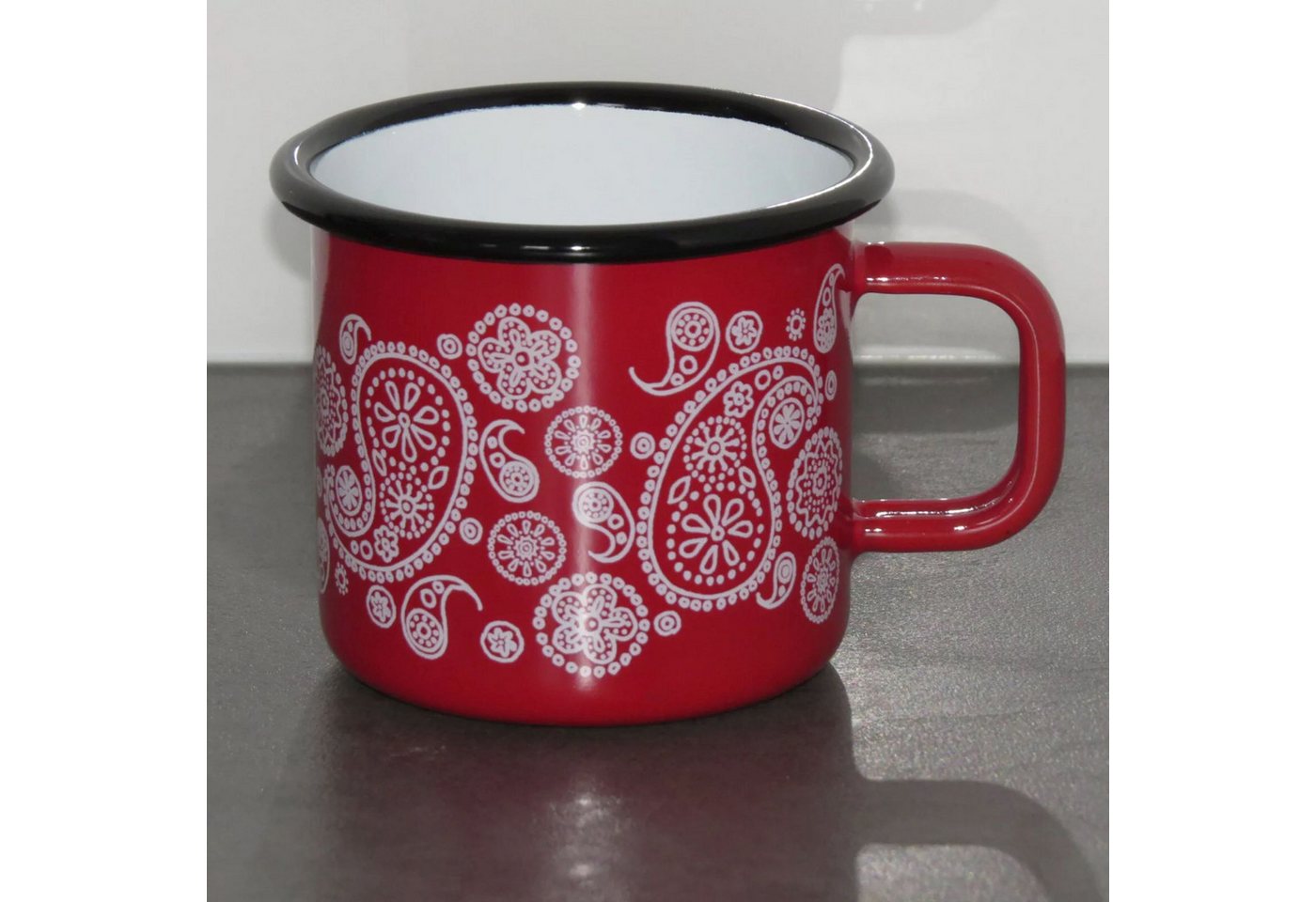 Holzprodukte Becher Email Emaile Emaille Kaffeebecher Teetasse Becher Tasse Kaffee Tee, 350 ml Holzprodukte Becher Email Emaile Emaille Kaffeebecher Teetasse Becher Tasse Kaffee Tee, 350 ml von Holzprodukte