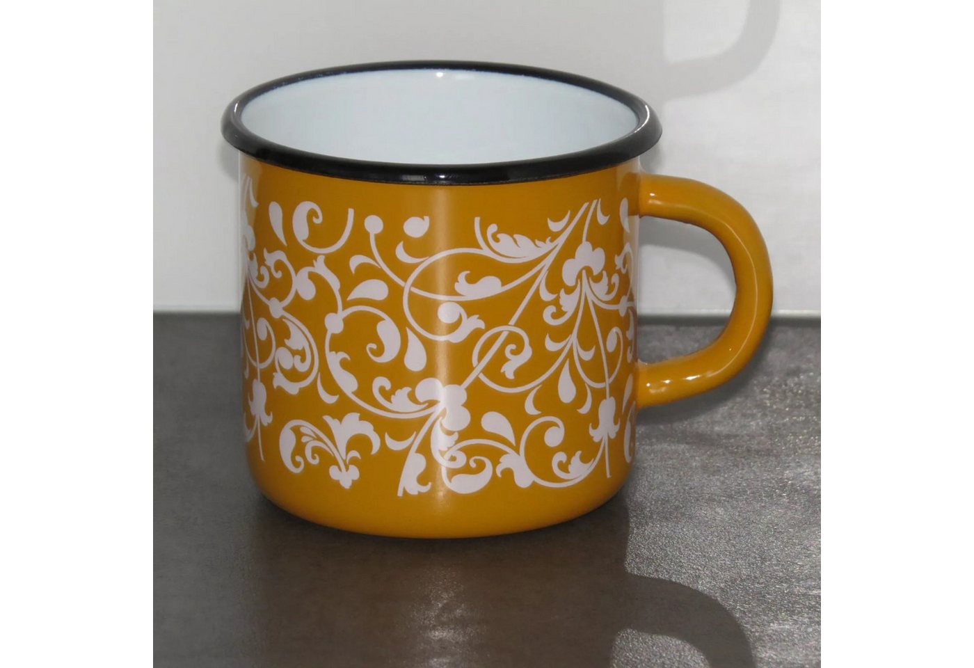 Holzprodukte Becher Email Emaile Emaille Kaffeebecher Teetasse Becher Tasse Kaffee Tee, 350 ml Holzprodukte Becher Email Emaile Emaille Kaffeebecher Teetasse Becher Tasse Kaffee Tee, 350 ml von Holzprodukte