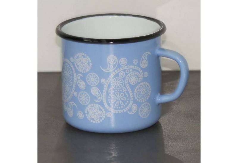 Holzprodukte Becher Email Emaile Emaille Kaffeebecher Teetasse Becher Tasse Kaffee Tee, 350 ml von Holzprodukte